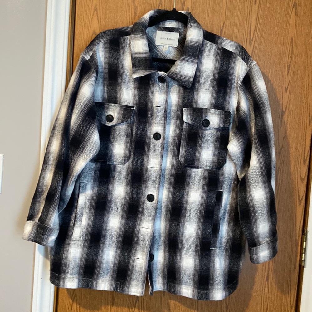 Lucky Brand Button Up Flannel Jacket